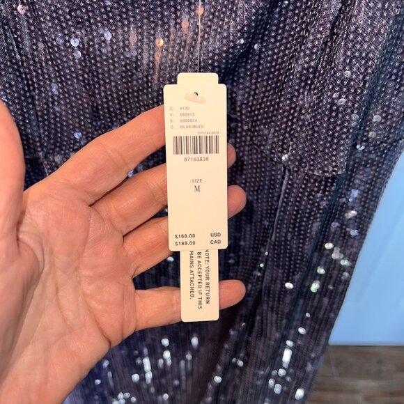 Pilcro Sequin Slim Midi Dress, SZ M - Picture 4 of 6